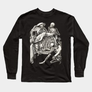 Friendly Chatting Skeletons Long Sleeve T-Shirt